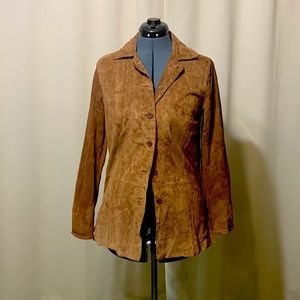 Leather Shirt Jacket